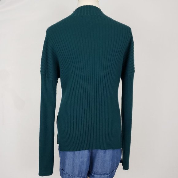 Banana Republic Women's Large Mock Neck Long Sleeve Sweater Green - Picture 5 of 9